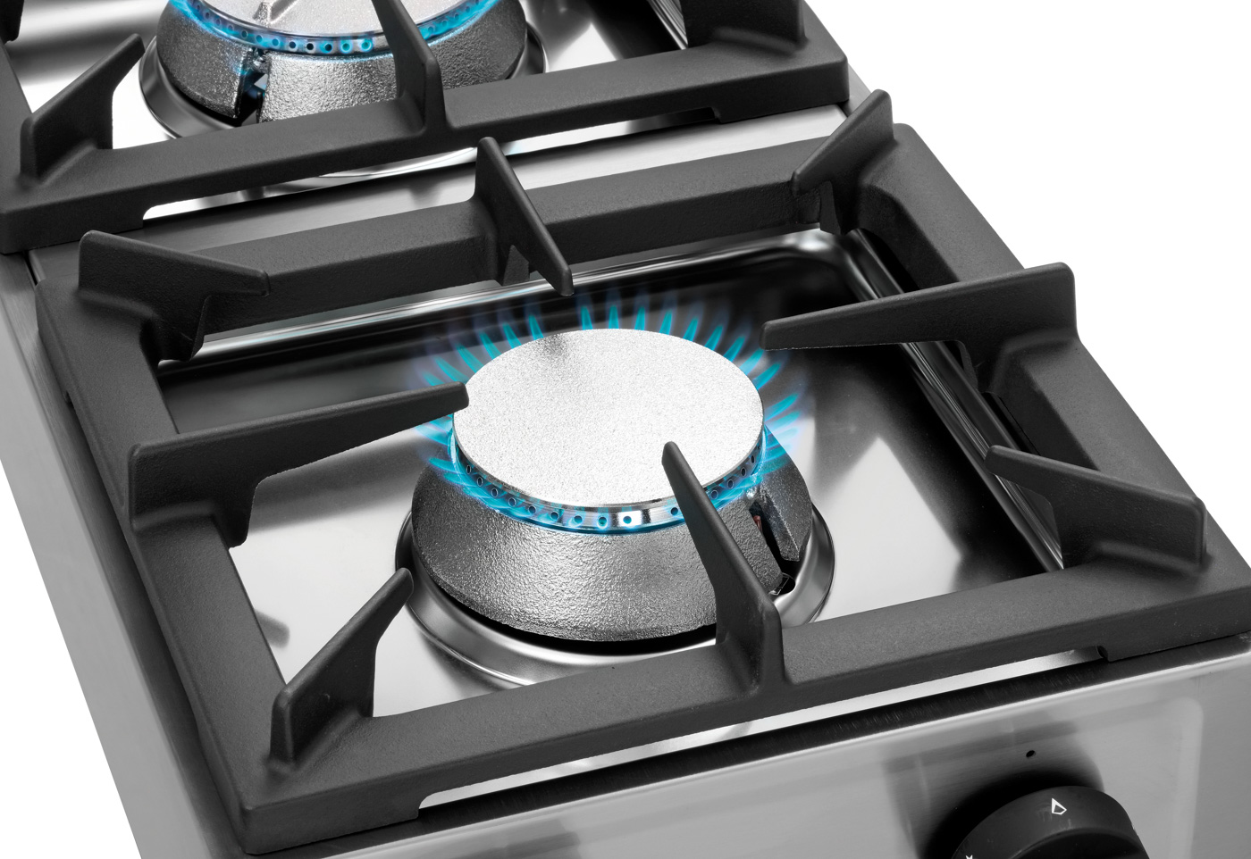 Bartscher Gaskocher 2K1100-H | Anordnung derKochstellen: Hintereinander | Maße: 35 x 66 x 17,0cm. Gewicht: 20,2 kg