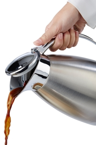 Isolierkanne -ADVANCED- Ø 13 cm, H: 19,5 cm, 1 Liter 18/8 Edelstahl