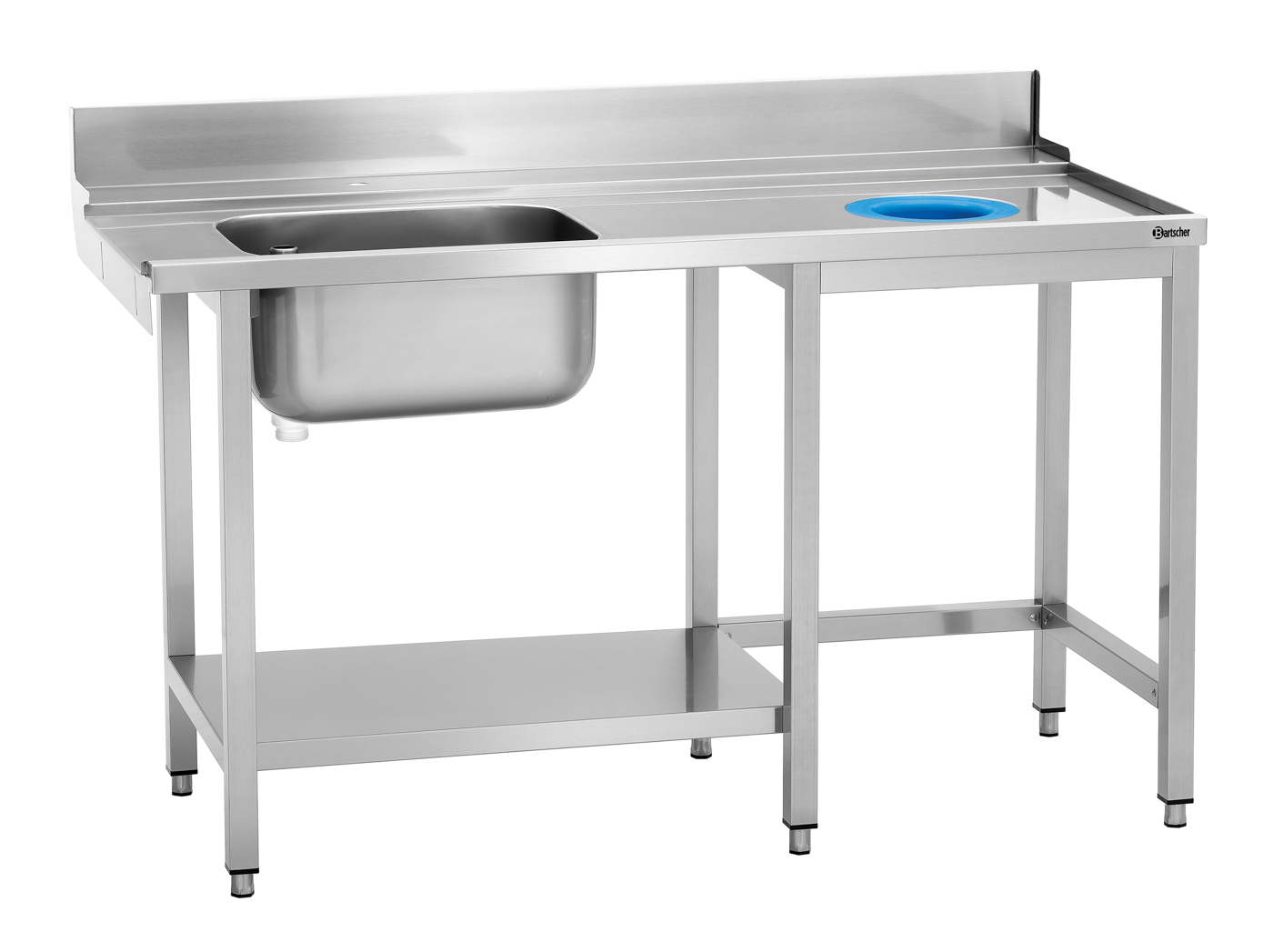 Bartscher Vorabräumung KTS5000 | Beckeninhalt: 50Liter | Maße: 150 x 73 x 90,0 cm. Gewicht: 32,4 kg