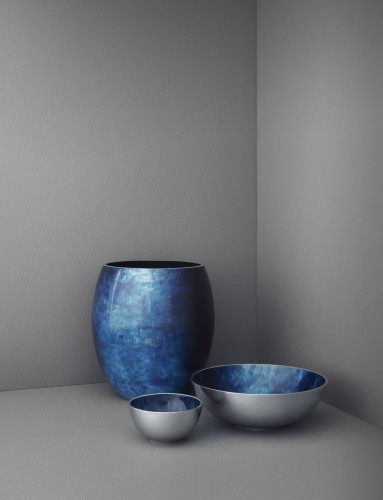 Stockholm Vase H 19.4 cm horizon, Maße: 180 x 180 x 194 mm