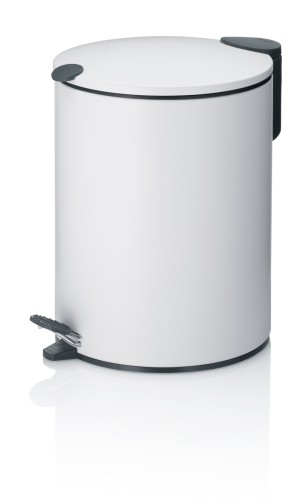 Kosmetikeimer Mats Metall weiß Sil. Close 27,0 cm 20,5 cm Ø 5,0l von Kela