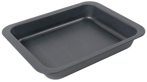 Antihaft-Lasagneform aus 0,6 mm starkem Stahl, PTFE antihaft-beschichtet, mit breiten Rändern als Griff- fläche, nicht