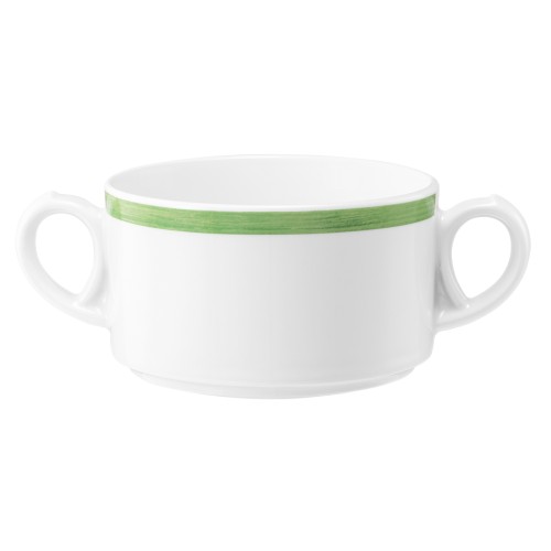 Seltmann Obere zur Suppentasse 0,30 l, rund, Form: Community, Dekor: 57394 Pinselband 7, hohe Kantenschlagfestigkeit, Made in Germany
