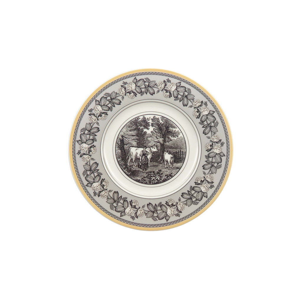 Villeroy und Boch Brotteller - Maße: 17,8 x 17,8 x 1,4 cm / Ser.: Audun Ferme