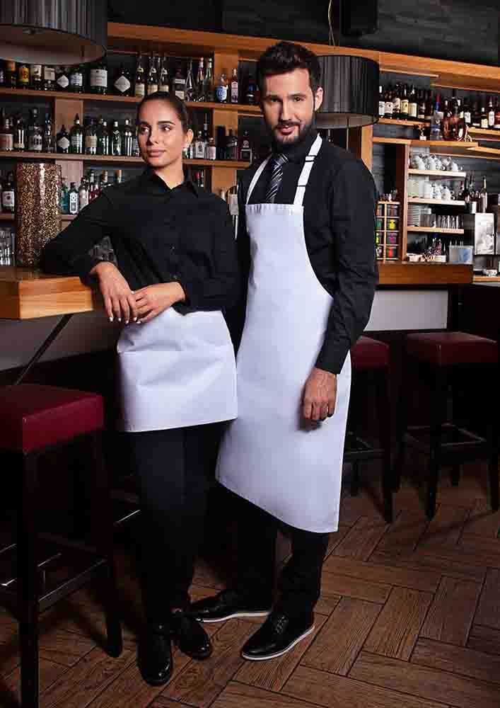 Latzschürze Basic mit Schnalle - Maße: 75 x 90 cm (Breite x Länge)