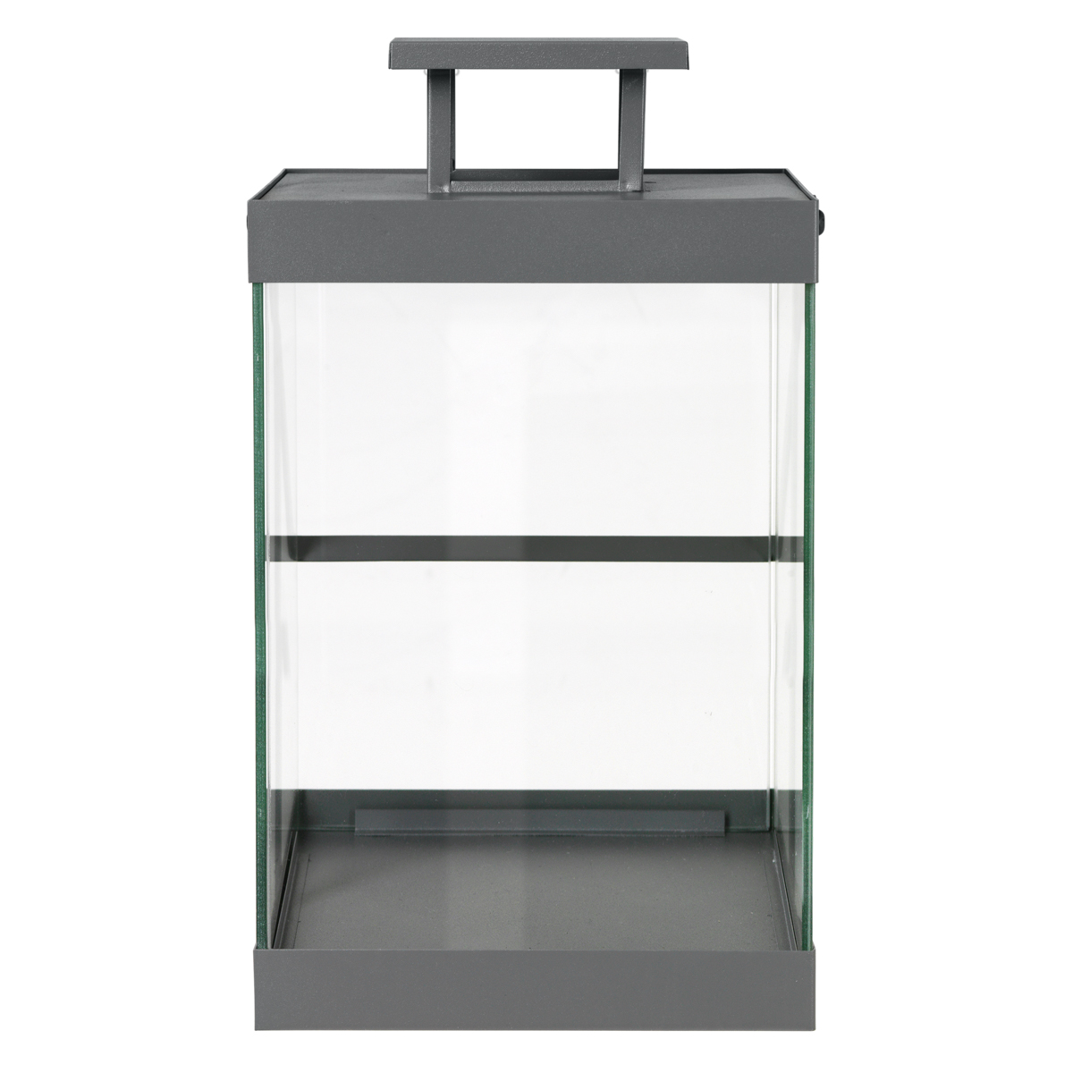 Laterne -FINCA- Steel Gray - Size M. Material: Stahl pulverbeschichtet, Glas klar. Von Blomus.