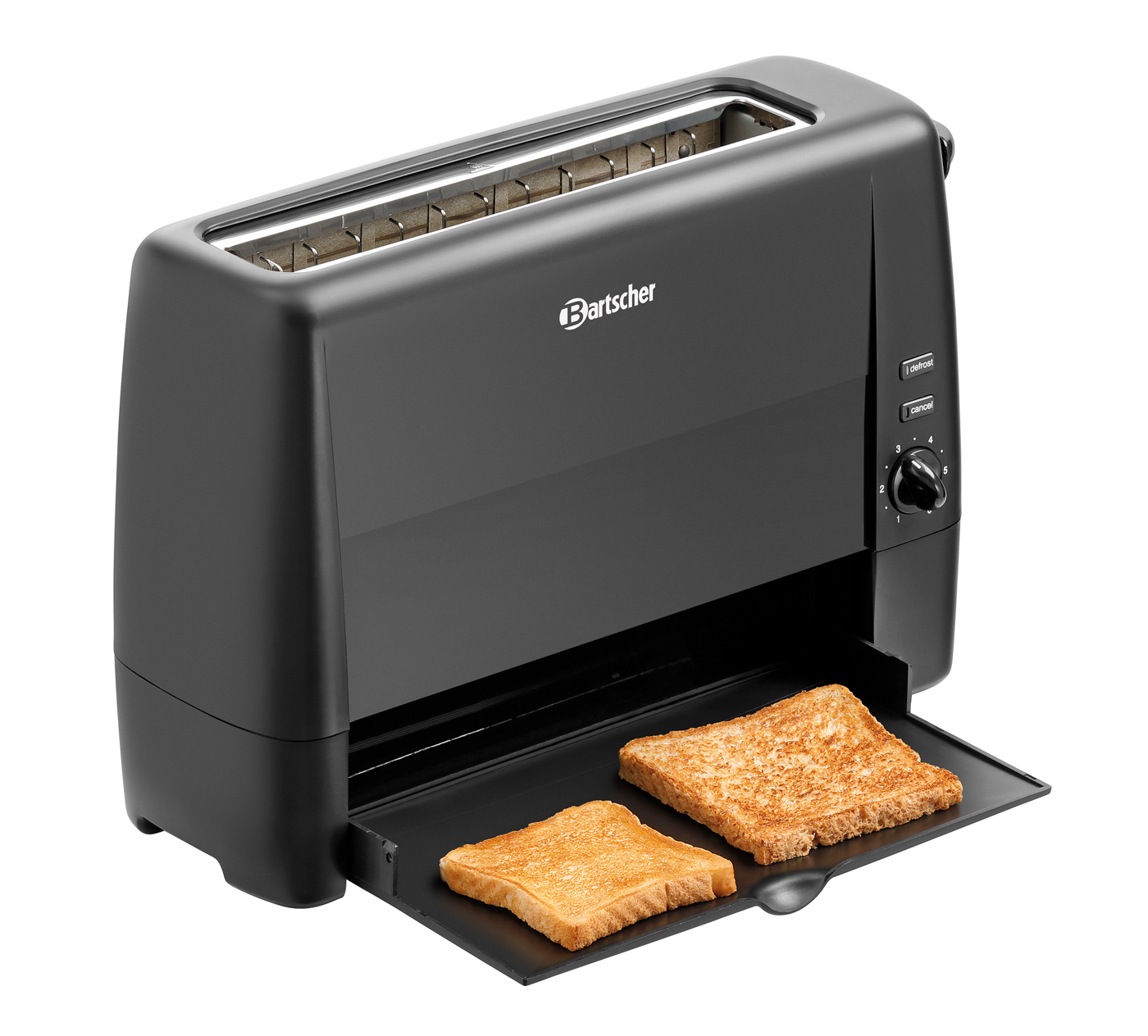 Bartscher Toaster TS20Sli | Kontrollleuchte:Auftauen | Maße: 40,5 x 15,2 x 26,8 cm. Gewicht:2,2 kg