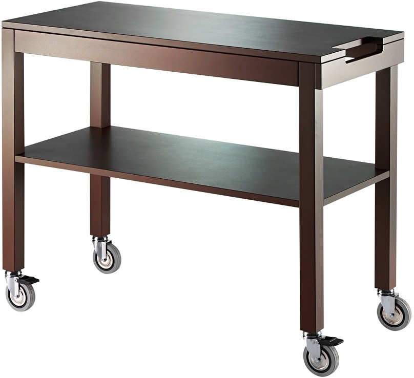 ETERNASOLID® Servierwagen aus Holz lackiert - Taubengrau, Serie CHARME, 100×45cm, ETERNASOLID®