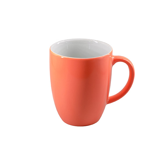 Becher mit Henkel 0,28 l - Form: Table Selection - Dekor 79935 koralle - aus Porzellan.