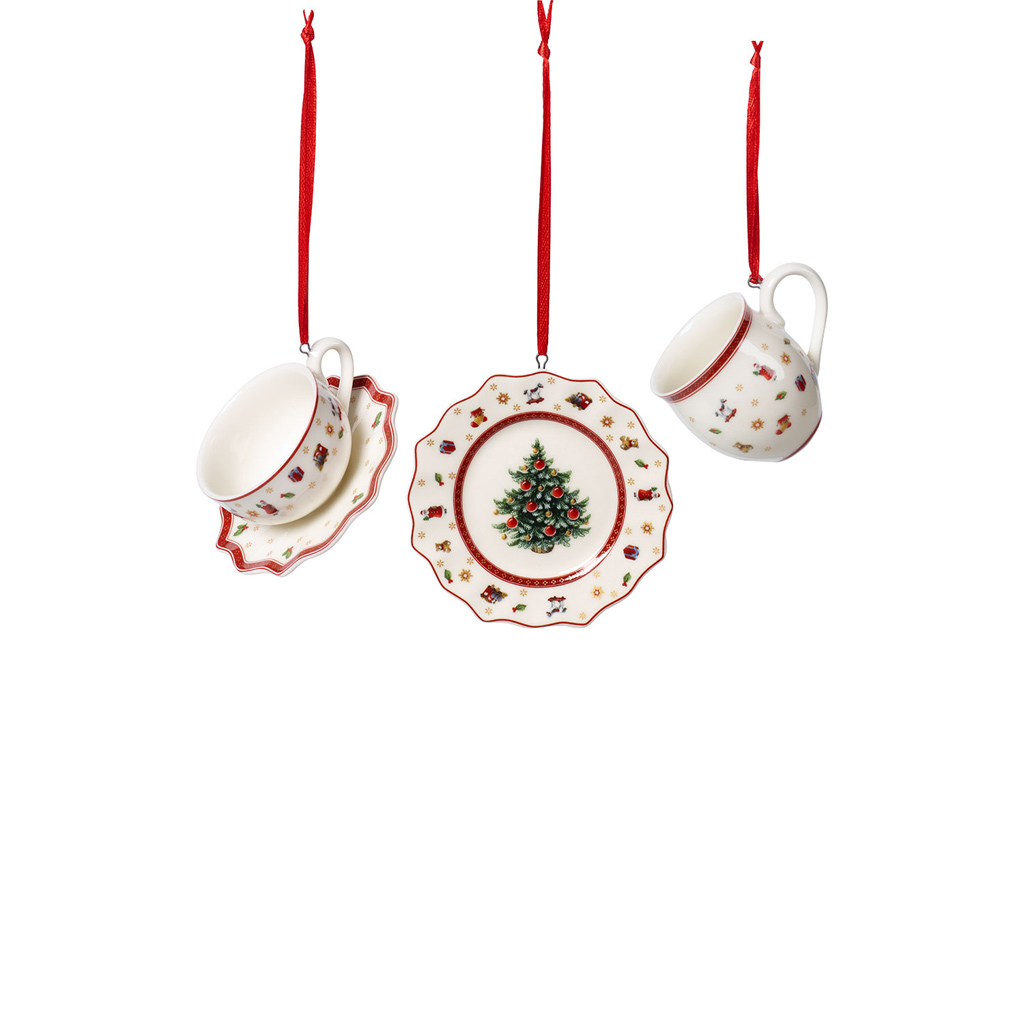 Villeroy und Boch Ornamente Geschirrset 3tlg. - Maße: 29,5 x 13 x 9 cm / Ser.: Toy's Delight Decoration