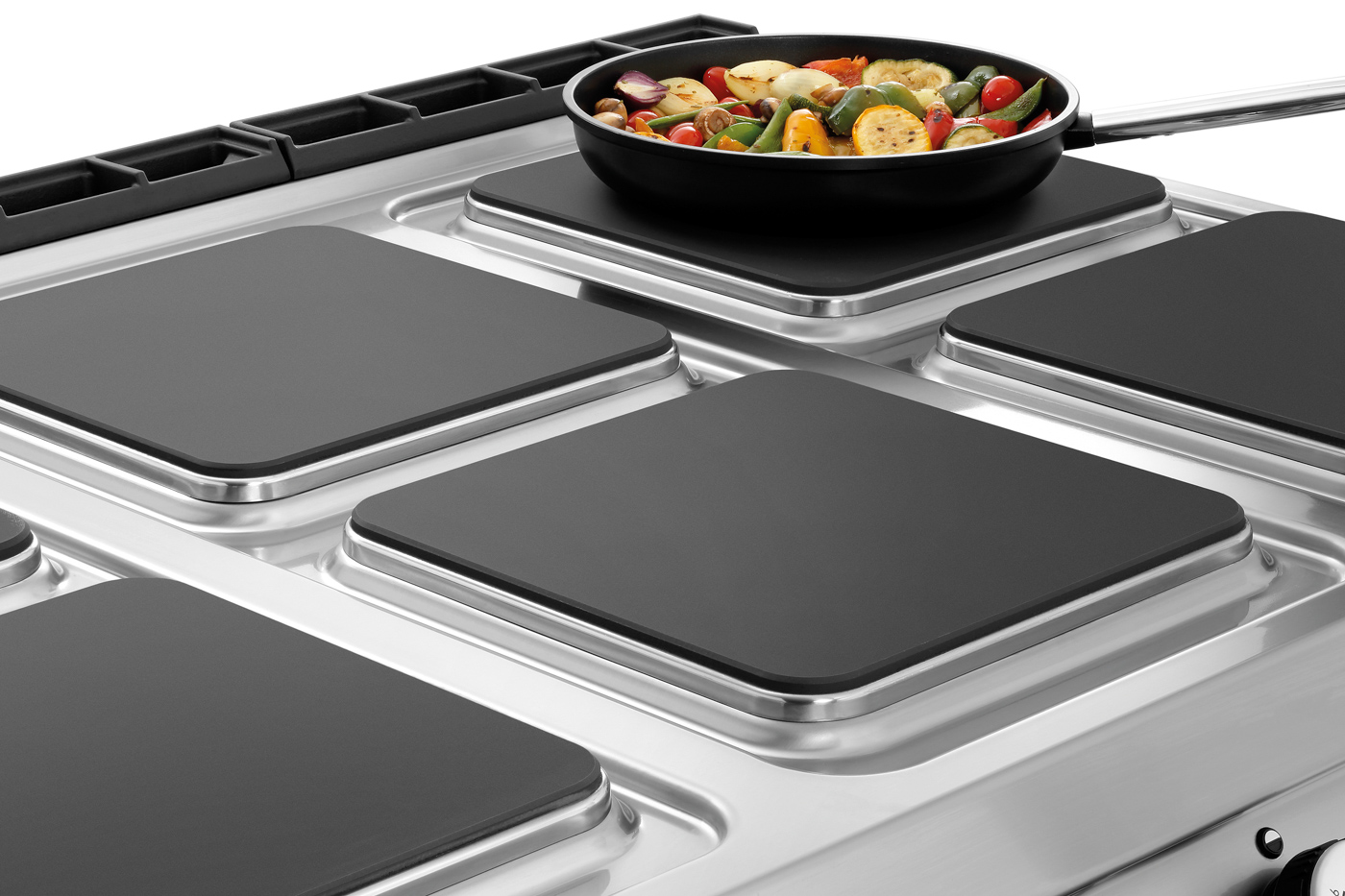 Bartscher 6 Platten Elektroherd, EBO 2/1GN |Inklusive: - | Maße: 120 x 90 x 90,0 cm. Gewicht:172,6 kg