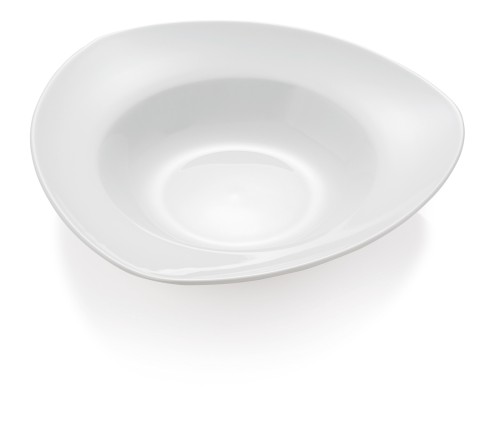 Pastateller. dreieckig. Porzellan.