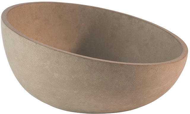 APS Schale SIERRA, Beton, Inhalt: 1,1 Liter, Durchmesser: 220 mm, Höhe: 60 mm, mit möbelschonender Unterseite