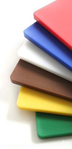 HENDI Schneidbrett HACCP 600x400 - für Geflügel - Farbe: gelb 600x400x(H)18 mm