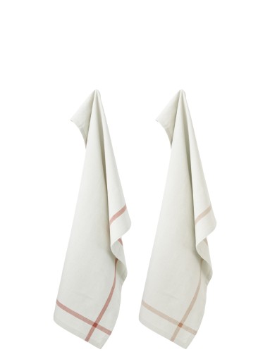 EVERYDAY Geschirrtuch grau / nude / terracotta, Maße: 45 x 45 x 45 mm