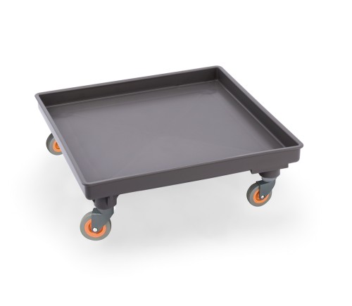 Transportwagen. ohne Griff. passend für alle Spülmaschinenkörbe, 4 schwenkbare Rollen