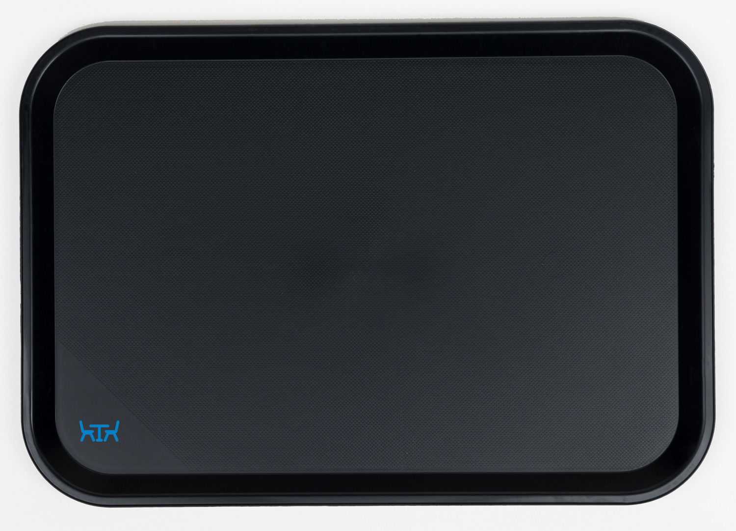 ARAVEN Fast Food-Tablett 530x370mm aus Polypropylen zum Servieren von Speisen, schwarz