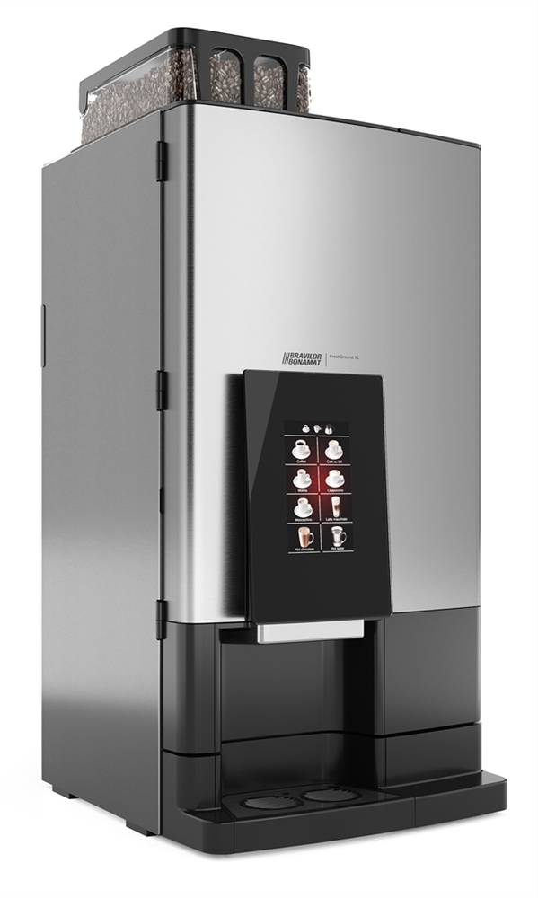 BONAMAT Frischbrühgerät FreshGround XL 233 Touch, vollautomatischer Verkaufsautomat, geteilter Bohnenbehälter zwei Sorten an Kaffeebohnen