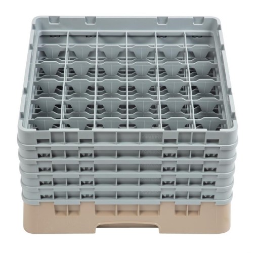 Cambro Gläserspülkorb beige mit 36 Fächern max Glashöhe 25,7cm. Dieser Gläserspülkorb bietet optimalen Schutz für Ihre