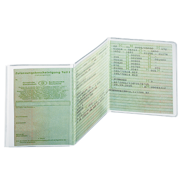 DURABLE Ausweishülle Polypropylen transparent
