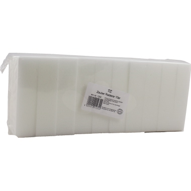 aQualine Fleckenradierer 11,2 x 7,2 cm (B x H) Melamin weiß 10 St./Pack., Maße: 11,2 x 7,2 cm (B x H), Werkstoff: