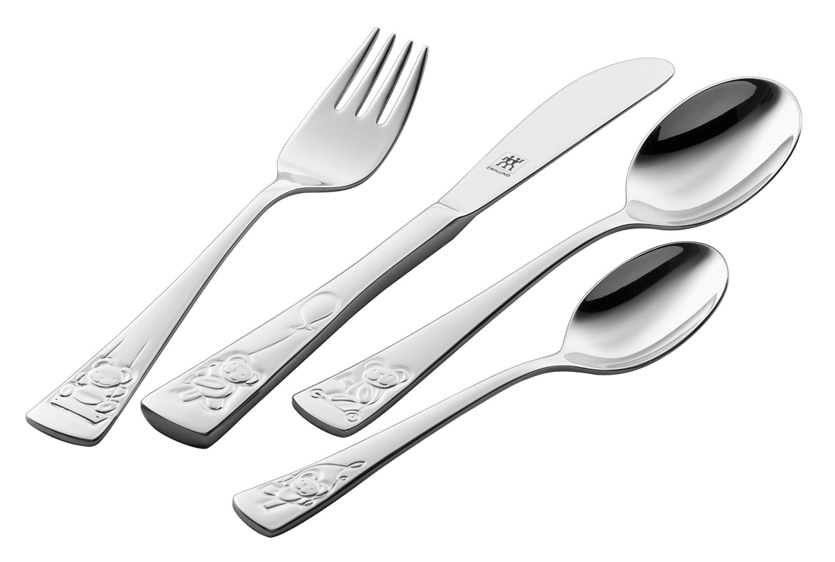 Teddy Kinderbesteck, 4-tlg, Serie: Teddy. Marke: ZWILLING