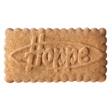 Karamellgebäck von Hoppe, 200 Stück im Karton. Jeder Keks einzeln hygienisch verpackt. Je 6 Gramm, gesamt ca. 1,2 kg.