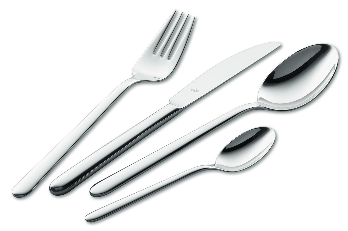 Dessertmesser, Silber, poliert, Serie: Chiaro. Marke: BSF