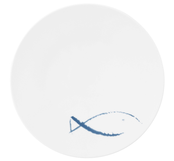 Seltmann Coupteller flach 30 cm M5380, rund, Form: Coup Fine Dining, Dekor: 57515 Blue Sea, hohe Kantenschlagfestigkeit, Made in Germany