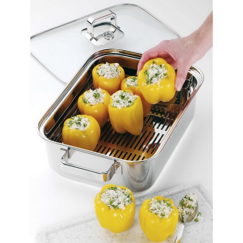 WMF Wmf Vitalis Aroma Dampfgarer Größe: 41/31 x 27 x 10 cm, Volumen: 6,5 Liter