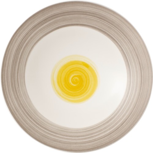 Villeroy & Boch Coupeteller tief, 29 cm Durchmesser, Serie Amarah Date Flower, Inhalt: 0,28 Liter