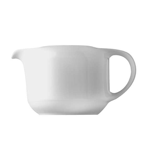 Teekanne Unterteil 0,35 l - Form: System - weiss, - aus Porzellan. Hersteller: Eschenbach. "Made in, Germany".