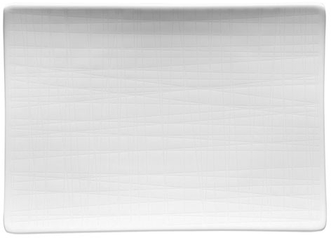 Rosenthal Mesh Weiss Platte flach 18x13cm