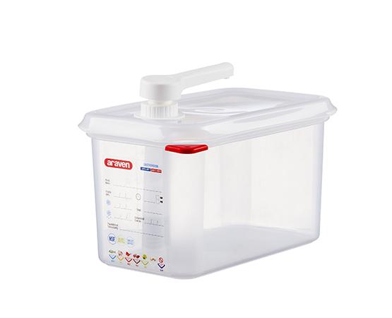 ARAVEN SAUCEN-DISPENSER GN1/4 Durchsichtig