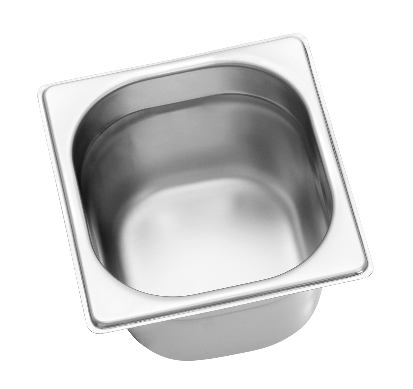 Bartscher GN-Behälter, 1/6, T100 | Ausführung:Ohne Perforation | Maße: 17,6 x 16,2 x 10,0 cm.Gewicht: 0,3 kg