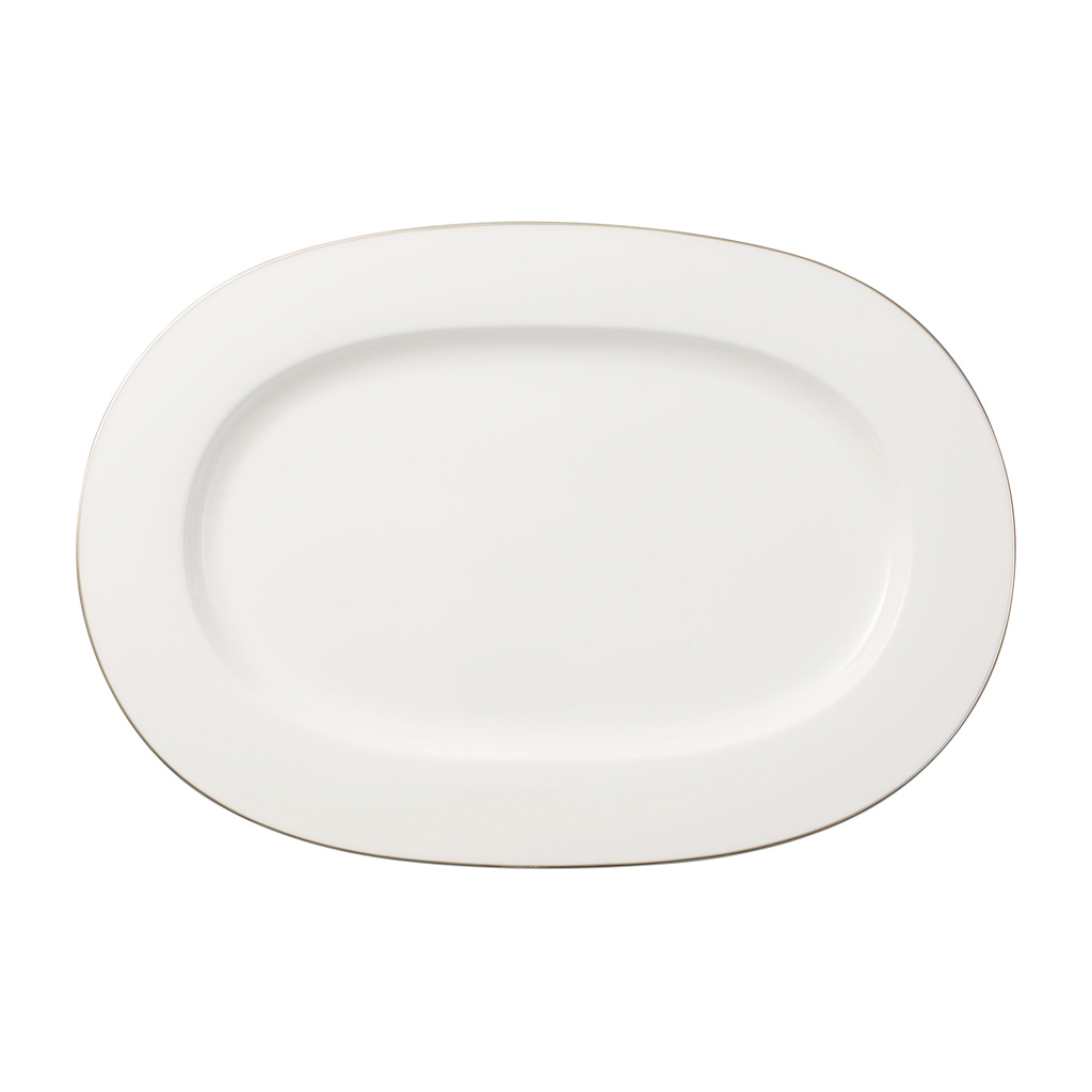 Villeroy und Boch Platte oval - Maße: 41 cm / Ser.: Anmut Platinum No.1