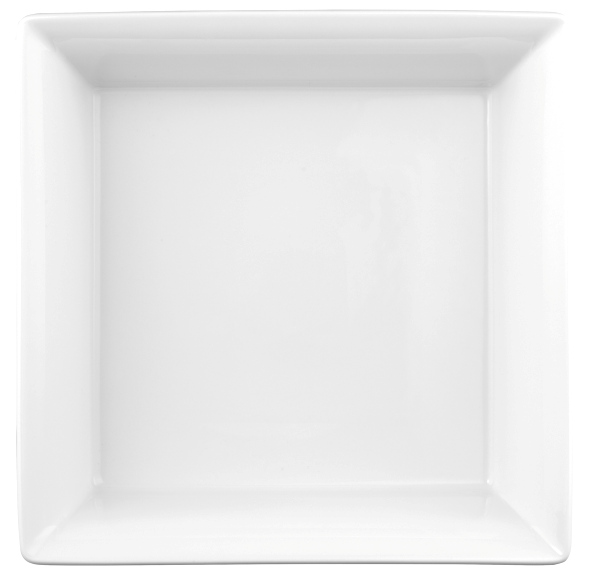 Seltmann Bowl 5160 25x25x7 cm, eckig, Form: Buffet-Gourmet, weiss, hohe Kantenschlagfestigkeit, Made in Germany