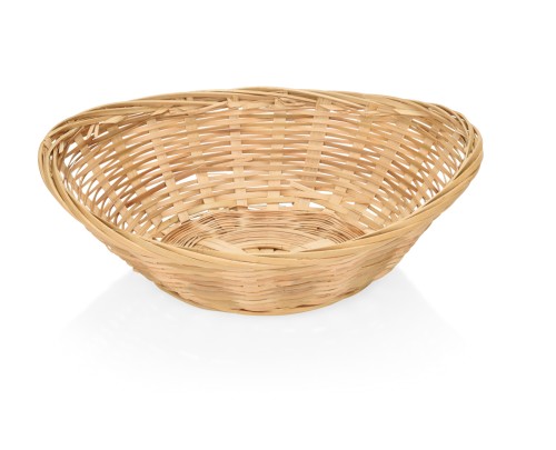 Tischkorb. Bambus. oval. Maße: 23 x 17 cm.