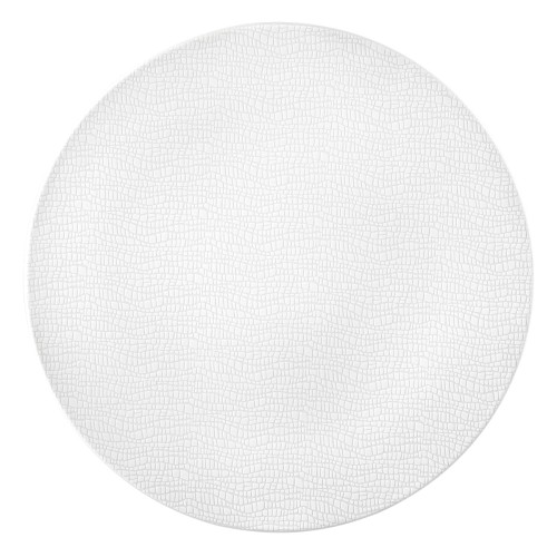 Seltmann Servierplatte rund flach 33 cm, rund, Form: Life, Dekor: 25676 Fashion luxury white, hohe Kantenschlagfestigkeit, Made in Germany