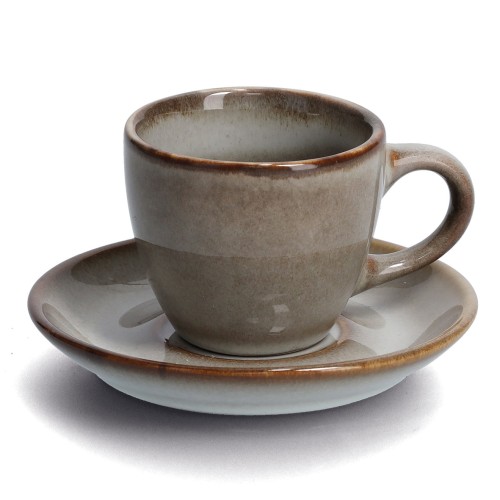 Espresso-Set, 8-tlg., Keramik, beige. Ø: 60 mm. .
