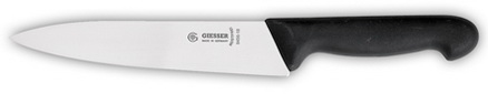 Kochmesser schmal 18 cm, schwarz Giesser - Made in Germany
