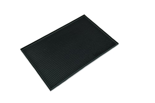 Barmatte. Gummi. Maße: 45 x 30 x 1 LxBxH.