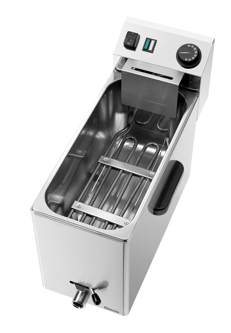 Bartscher Fritteuse SNACK XL Plus |Eigenschaften: Schaltkasten mit Heizelement,abnehmbar | Maße: 24,5 x 72 x 47,0 cm. Gewicht: 8