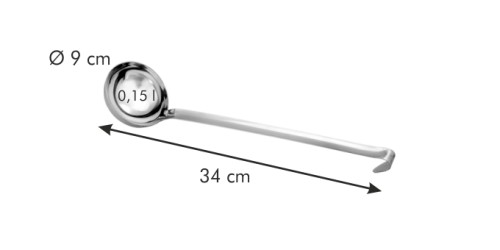 Schöpflöffel GrandCHEF ø 9 cm, 0.15 l