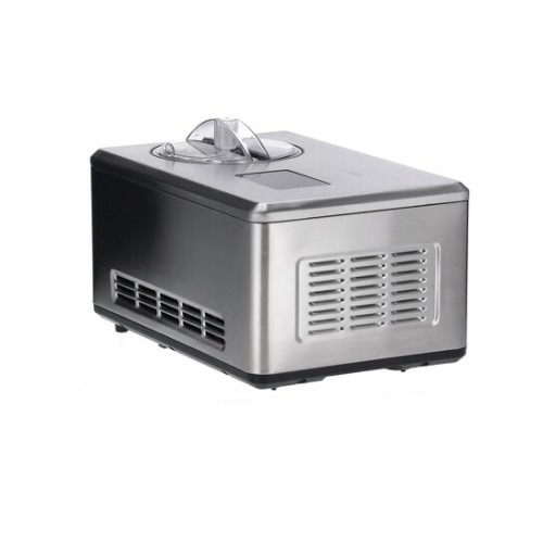 Severin Eismaschine mit Kompressor, 2.0l Fassungsvermögen, hochwertiges Volledelstahl-Gehäuse, innovative Joghurt-Funktion