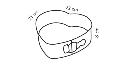 Spring-Backform Herz DELICIA 22 x 21 cm