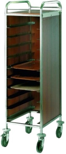 ETERNASOLID® Tablettwagen 10 EN, mit 3 Seiten + oben Paneele MDF