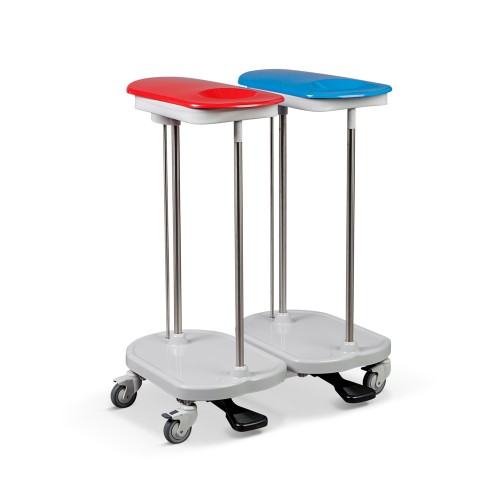 ETHERNASOLID® Abfallsammler 2-fach, fahrbar