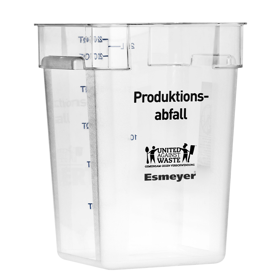Behälter UAW Druck: Produktionsabfall Maße: 283x283x400mm, Polycarbonat