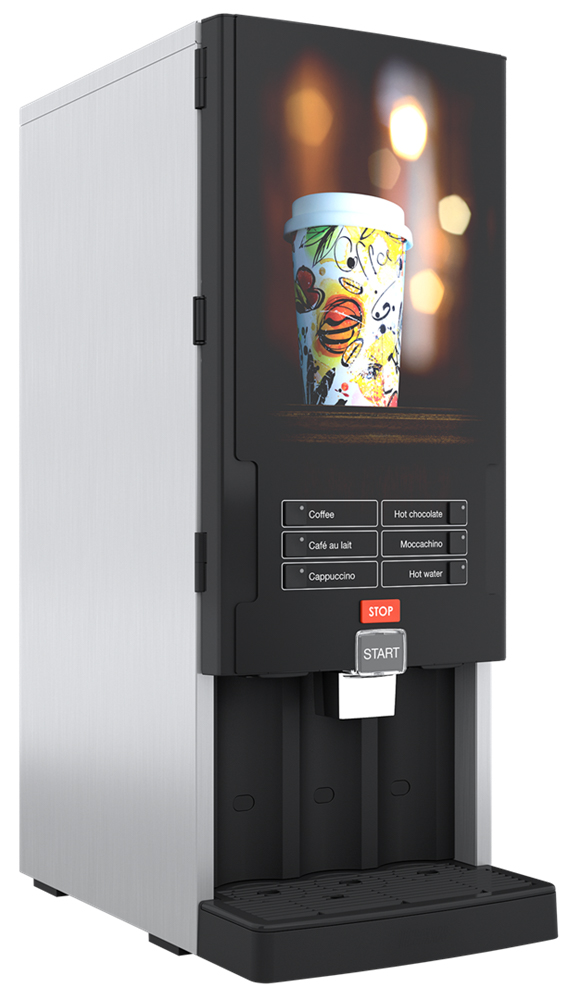 BONAMAT Instant Kaffeevollautomat Bolero Turbo 331 ,6 Heißgetränke, inkl. Heißwasser, 3 Behälter für Instantzutaten